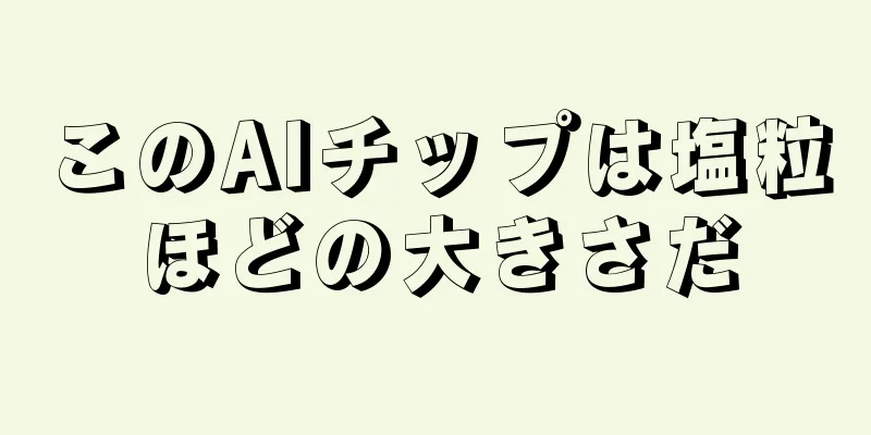 このAIチップは塩粒ほどの大きさだ