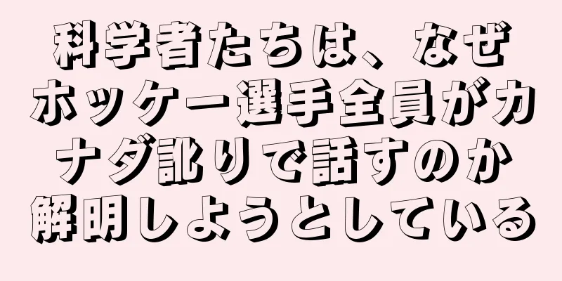 科学者たちは、なぜホッケー選手全員がカナダ訛りで話すのか解明しようとしている