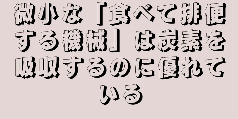 微小な「食べて排便する機械」は炭素を吸収するのに優れている