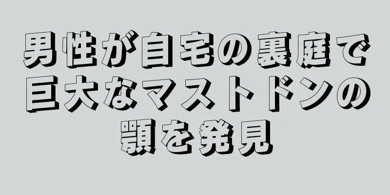 男性が自宅の裏庭で巨大なマストドンの顎を発見
