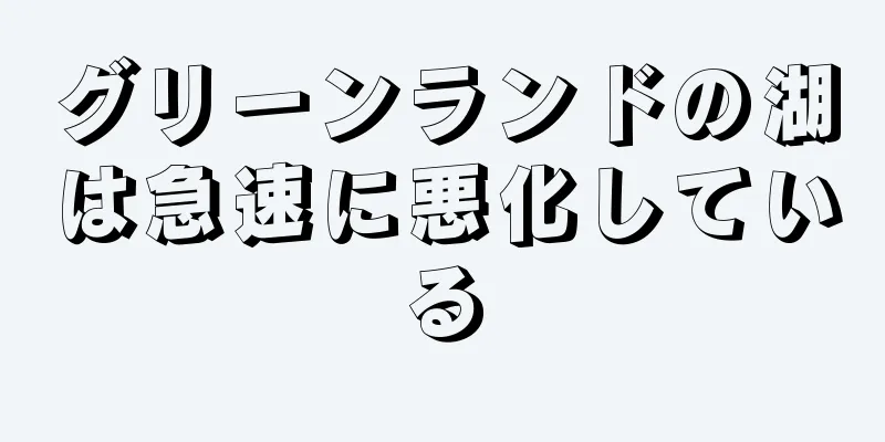 グリーンランドの湖は急速に悪化している