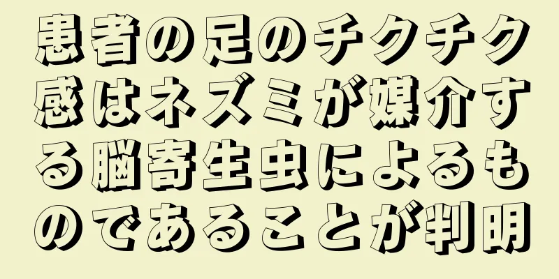 患者の足のチクチク感はネズミが媒介する脳寄生虫によるものであることが判明