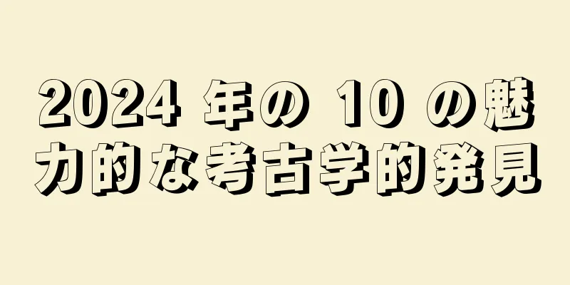 2024 年の 10 の魅力的な考古学的発見