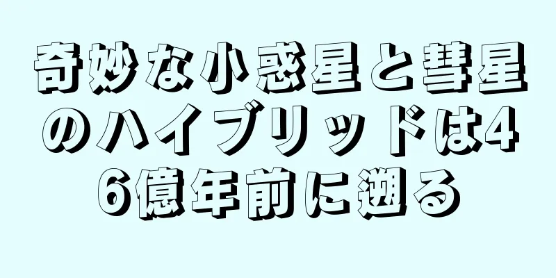 奇妙な小惑星と彗星のハイブリッドは46億年前に遡る