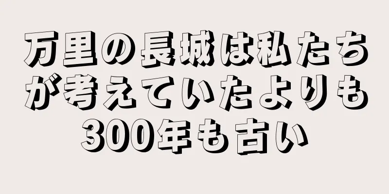 万里の長城は私たちが考えていたよりも300年も古い