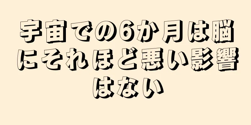 宇宙での6か月は脳にそれほど悪い影響はない