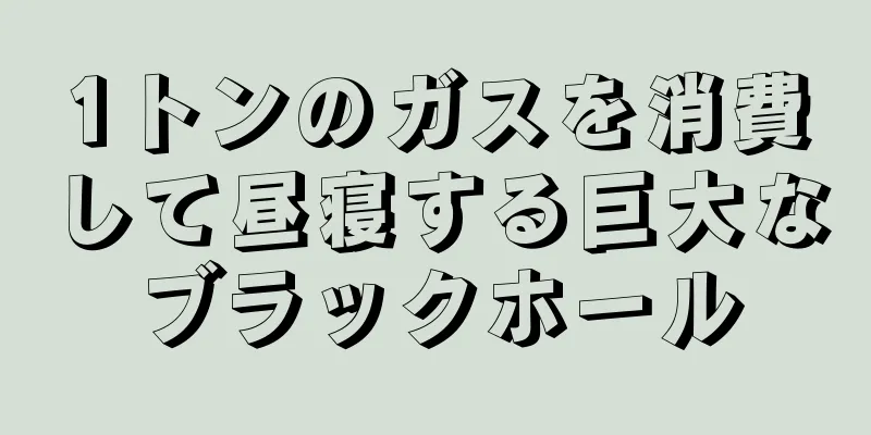 1トンのガスを消費して昼寝する巨大なブラックホール