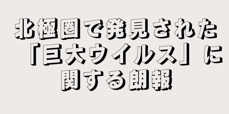 北極圏で発見された「巨大ウイルス」に関する朗報