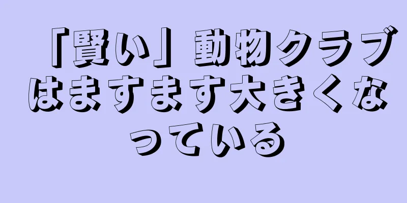 「賢い」動物クラブはますます大きくなっている