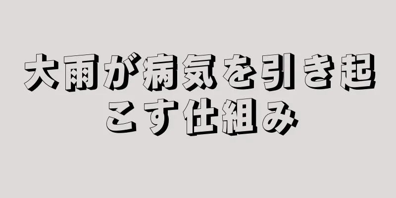 大雨が病気を引き起こす仕組み