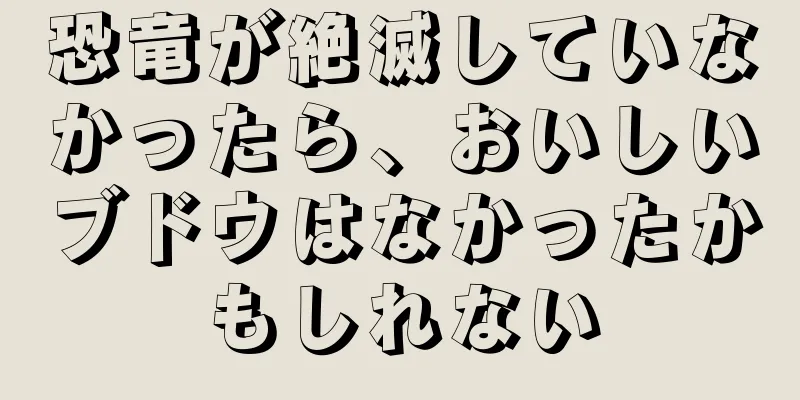 恐竜が絶滅していなかったら、おいしいブドウはなかったかもしれない