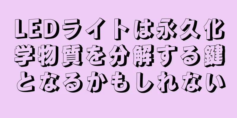 LEDライトは永久化学物質を分解する鍵となるかもしれない