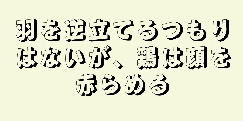 羽を逆立てるつもりはないが、鶏は顔を赤らめる