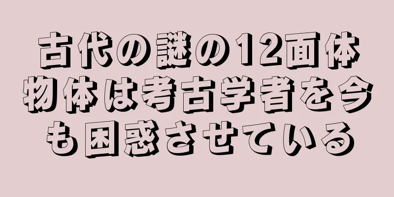 古代の謎の12面体物体は考古学者を今も困惑させている