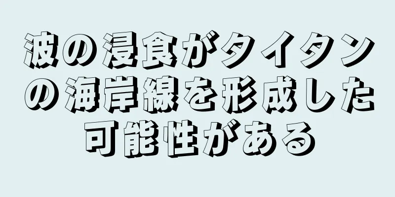 波の浸食がタイタンの海岸線を形成した可能性がある