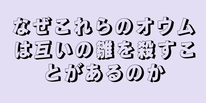 なぜこれらのオウムは互いの雛を殺すことがあるのか