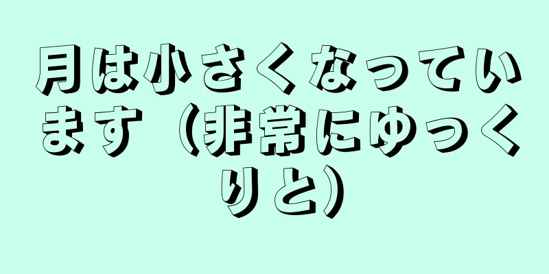 月は小さくなっています（非常にゆっくりと）
