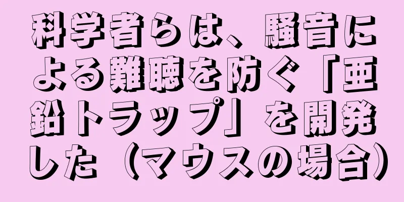 科学者らは、騒音による難聴を防ぐ「亜鉛トラップ」を開発した（マウスの場合）