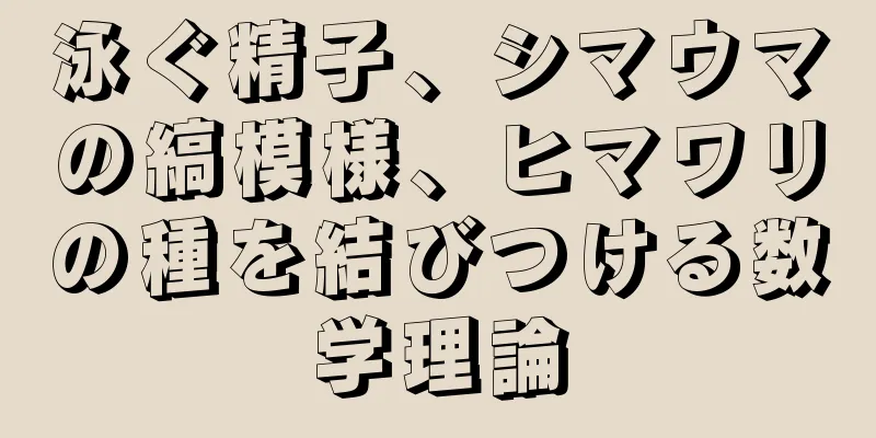 泳ぐ精子、シマウマの縞模様、ヒマワリの種を結びつける数学理論