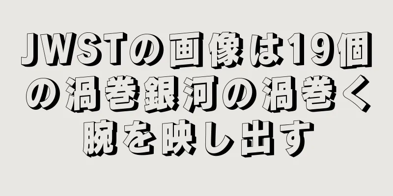 JWSTの画像は19個の渦巻銀河の渦巻く腕を映し出す