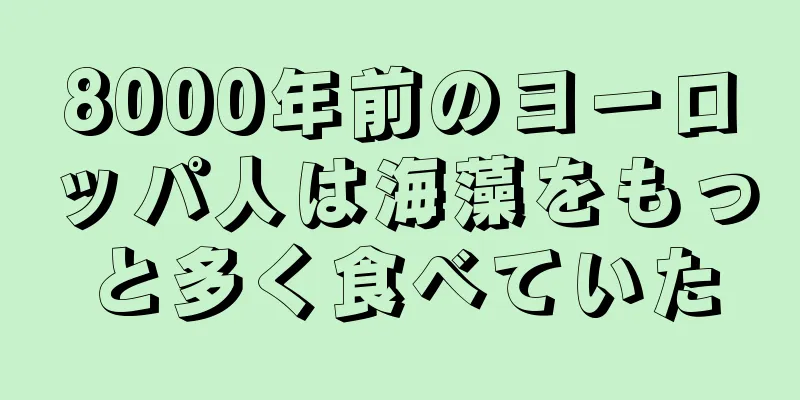 8000年前のヨーロッパ人は海藻をもっと多く食べていた