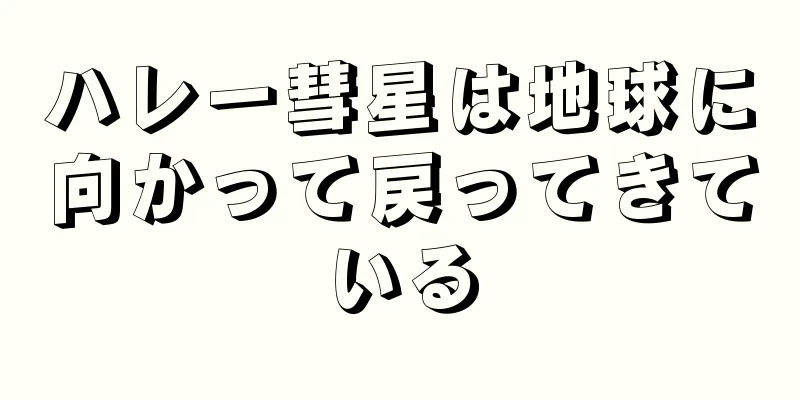 ハレー彗星は地球に向かって戻ってきている