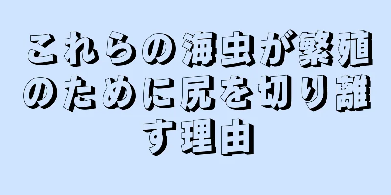 これらの海虫が繁殖のために尻を切り離す理由