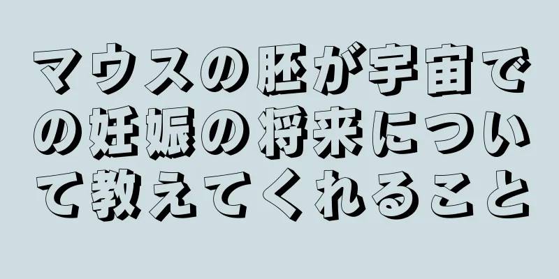 マウスの胚が宇宙での妊娠の将来について教えてくれること