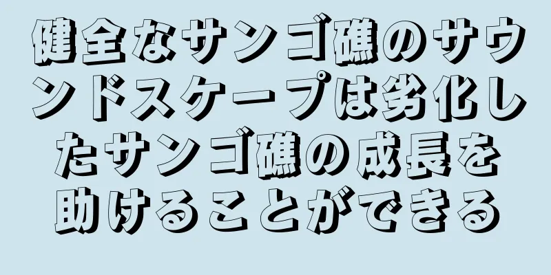 健全なサンゴ礁のサウンドスケープは劣化したサンゴ礁の成長を助けることができる