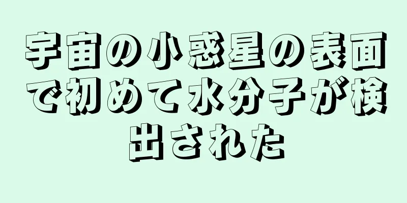 宇宙の小惑星の表面で初めて水分子が検出された