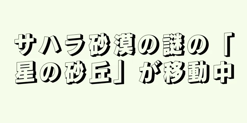 サハラ砂漠の謎の「星の砂丘」が移動中