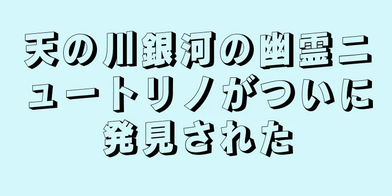天の川銀河の幽霊ニュートリノがついに発見された