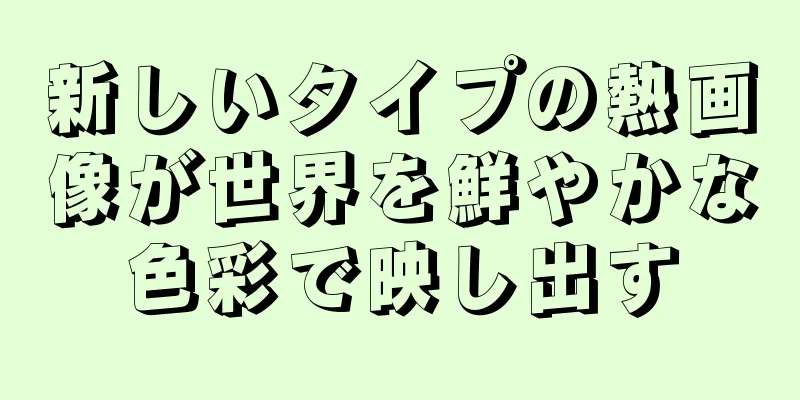 新しいタイプの熱画像が世界を鮮やかな色彩で映し出す