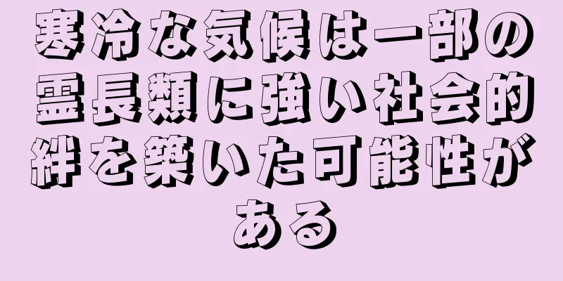 寒冷な気候は一部の霊長類に強い社会的絆を築いた可能性がある