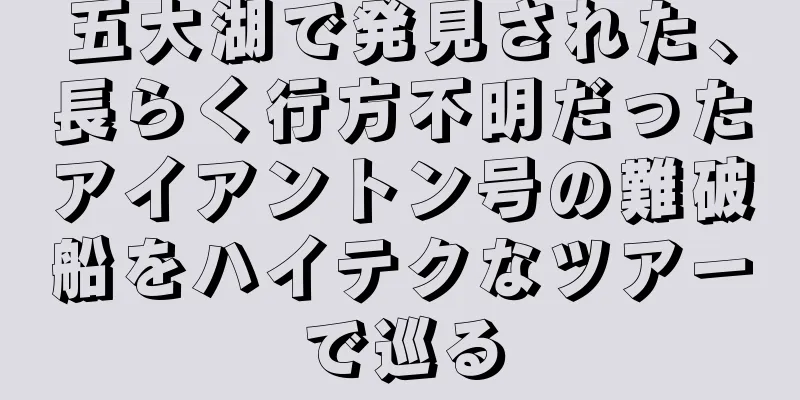 五大湖で発見された、長らく行方不明だったアイアントン号の難破船をハイテクなツアーで巡る