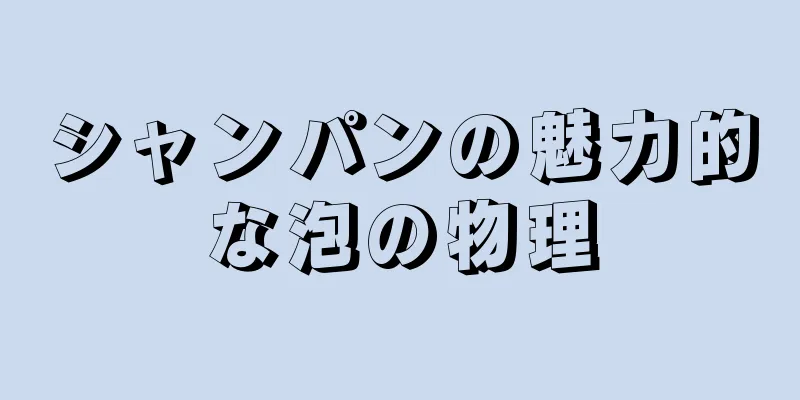 シャンパンの魅力的な泡の物理