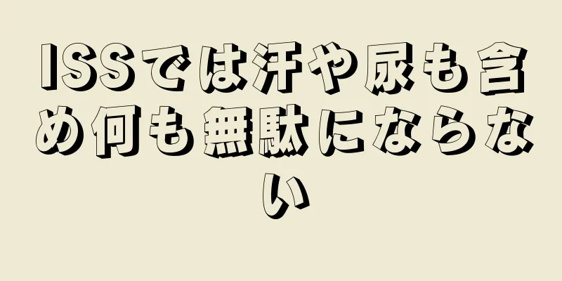 ISSでは汗や尿も含め何も無駄にならない