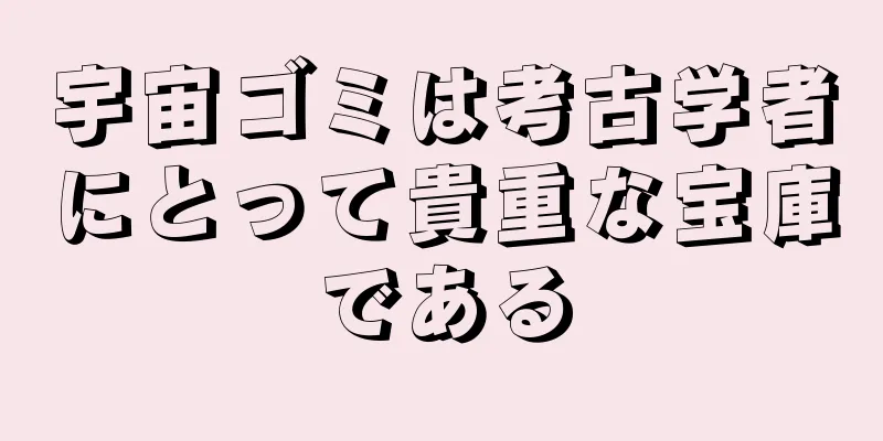 宇宙ゴミは考古学者にとって貴重な宝庫である