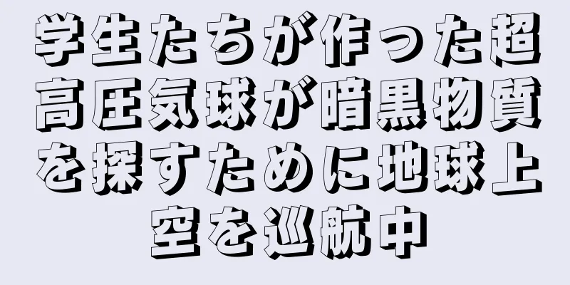 学生たちが作った超高圧気球が暗黒物質を探すために地球上空を巡航中