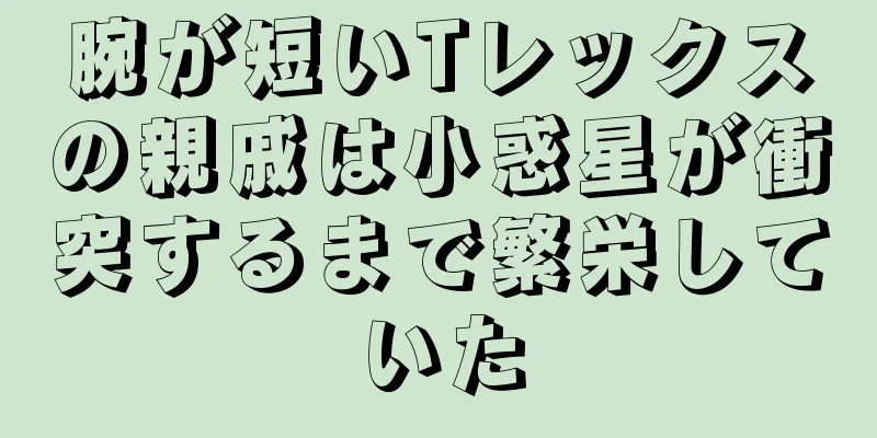 腕が短いTレックスの親戚は小惑星が衝突するまで繁栄していた