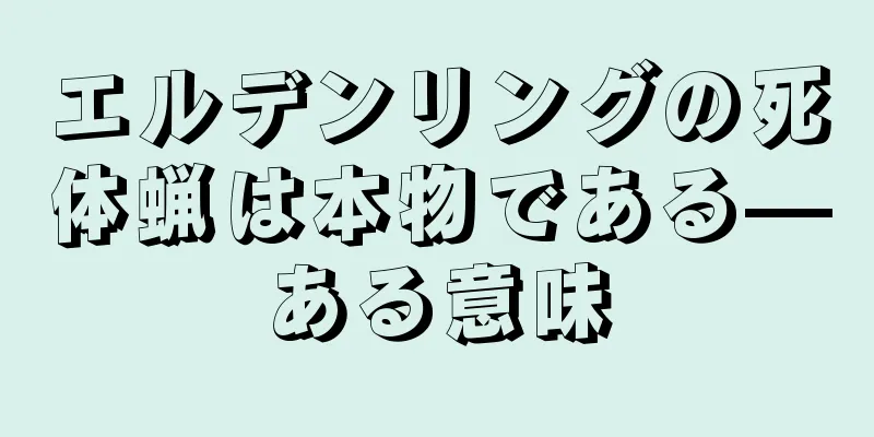 エルデンリングの死体蝋は本物である—ある意味