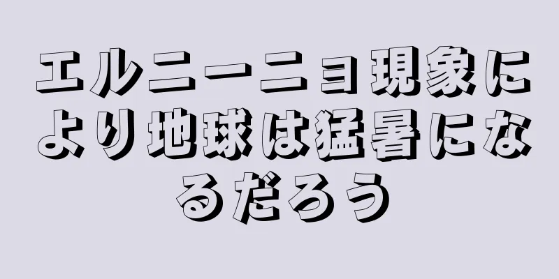 エルニーニョ現象により地球は猛暑になるだろう
