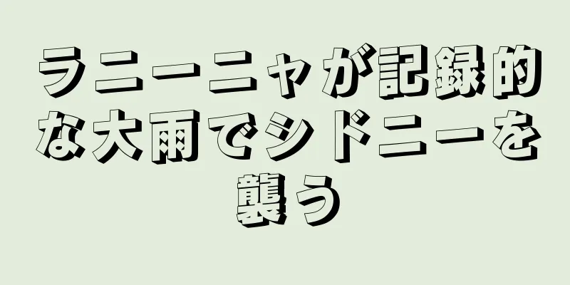 ラニーニャが記録的な大雨でシドニーを襲う