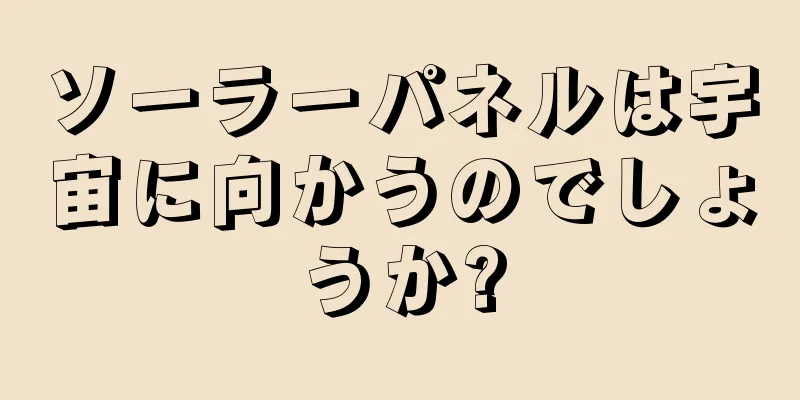 ソーラーパネルは宇宙に向かうのでしょうか?