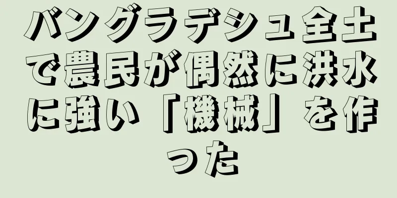 バングラデシュ全土で農民が偶然に洪水に強い「機械」を作った