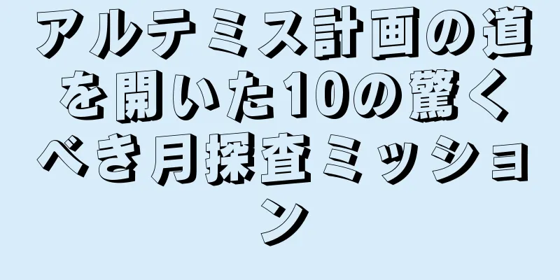 アルテミス計画の道を開いた10の驚くべき月探査ミッション