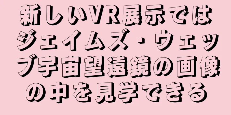 新しいVR展示ではジェイムズ・ウェッブ宇宙望遠鏡の画像の中を見学できる