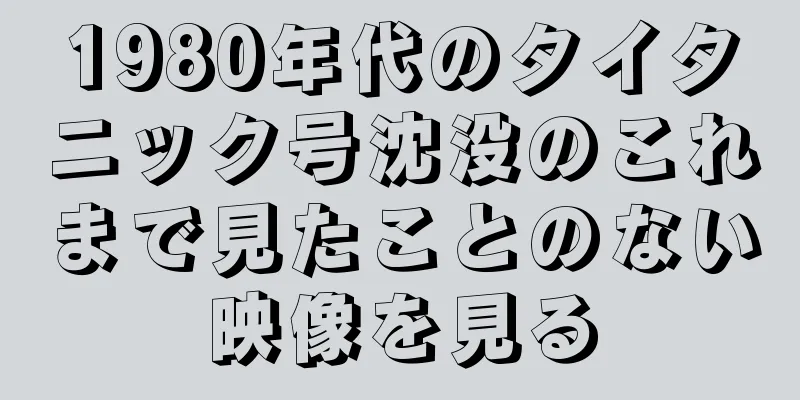 1980年代のタイタニック号沈没のこれまで見たことのない映像を見る