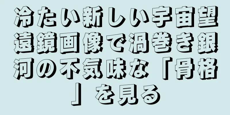 冷たい新しい宇宙望遠鏡画像で渦巻き銀河の不気味な「骨格」を見る