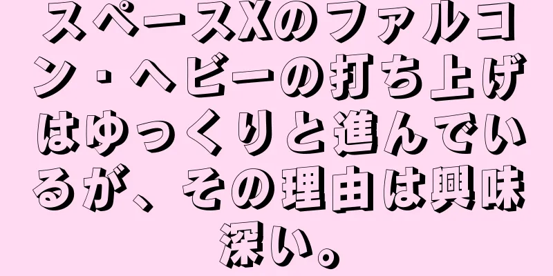 スペースXのファルコン・ヘビーの打ち上げはゆっくりと進んでいるが、その理由は興味深い。